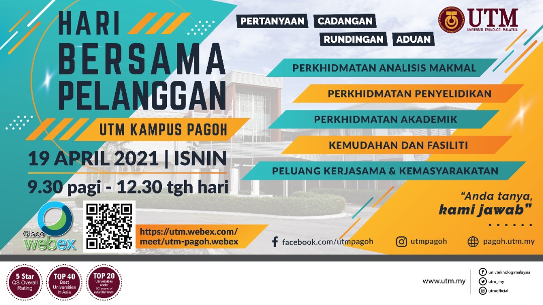 PROGRAM HARI BERSAMA PELANGGAN UTM PAGOH 2021