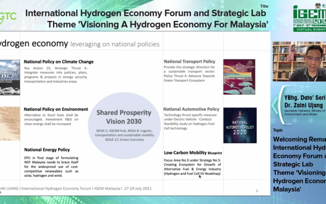 Pengarah Institute of Future Energy UTM tampil sebagai panelis pakar rujuk dalam forum ekonomi hidrogen